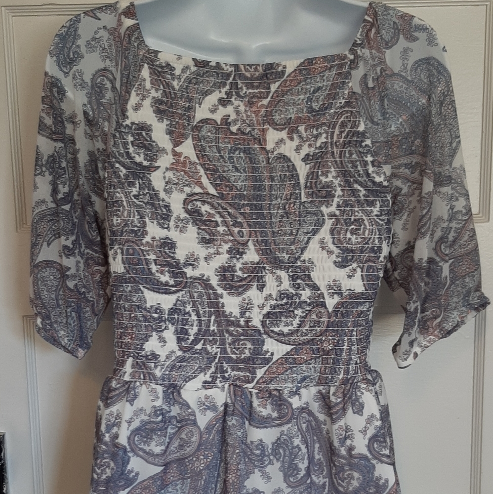 NWT Cato paisley print top blouse